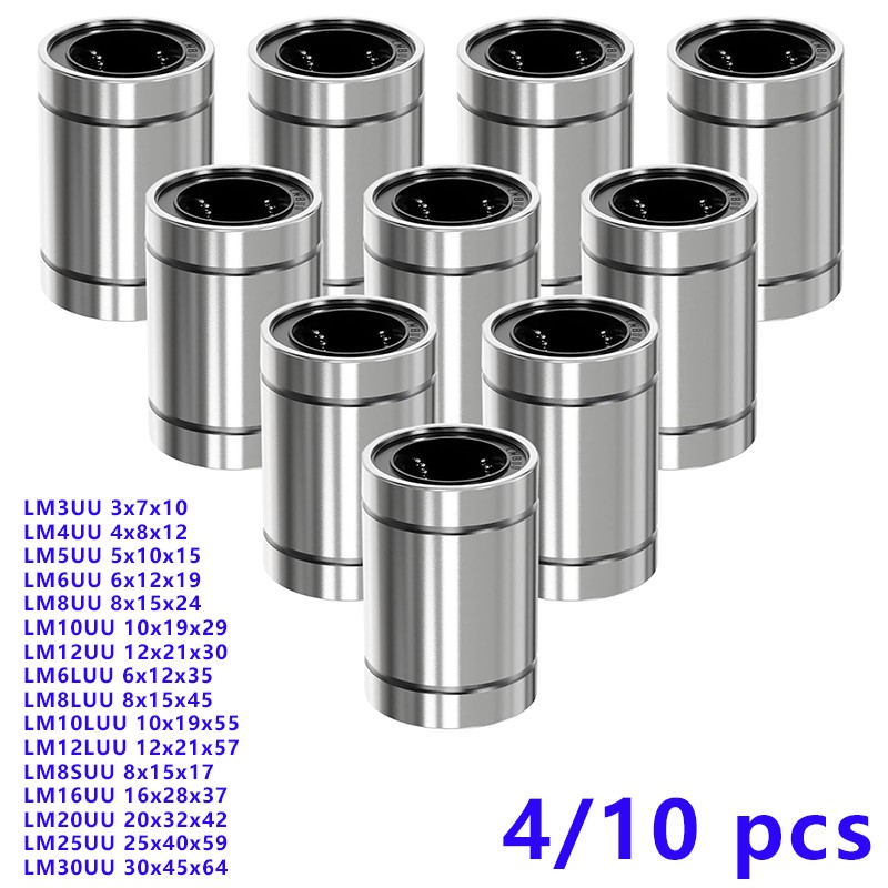 3D Printing Guide - 4/10 pièces LM8UU LM10UU LM16UU LM12UU