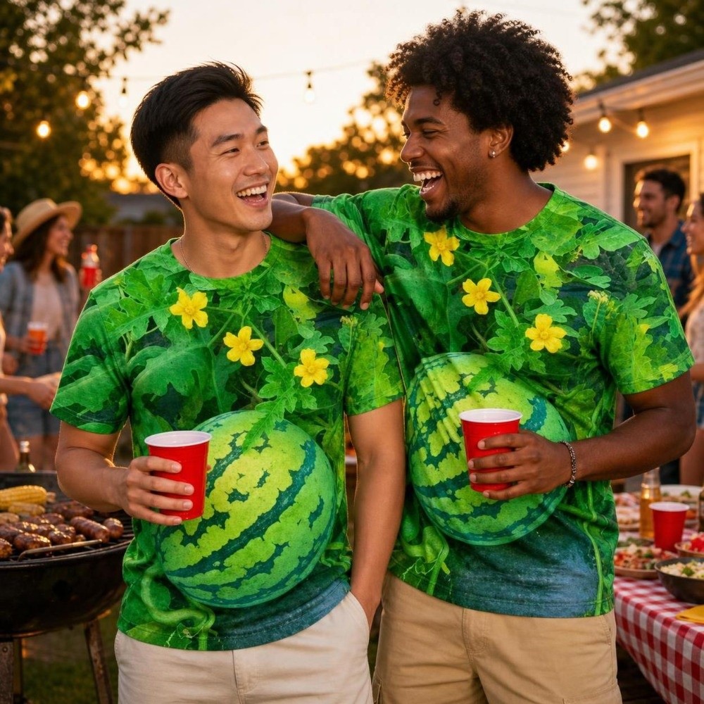 T-shirt à manches courtes avec - 3D Printing Custom avis et prix