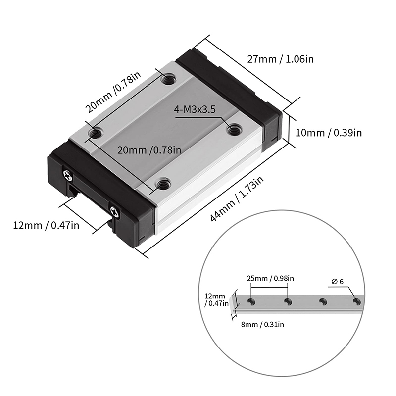 MGN7 MGN12 MGN15 MGN9 L de 100 - 3D Printing Guide avis et prix
